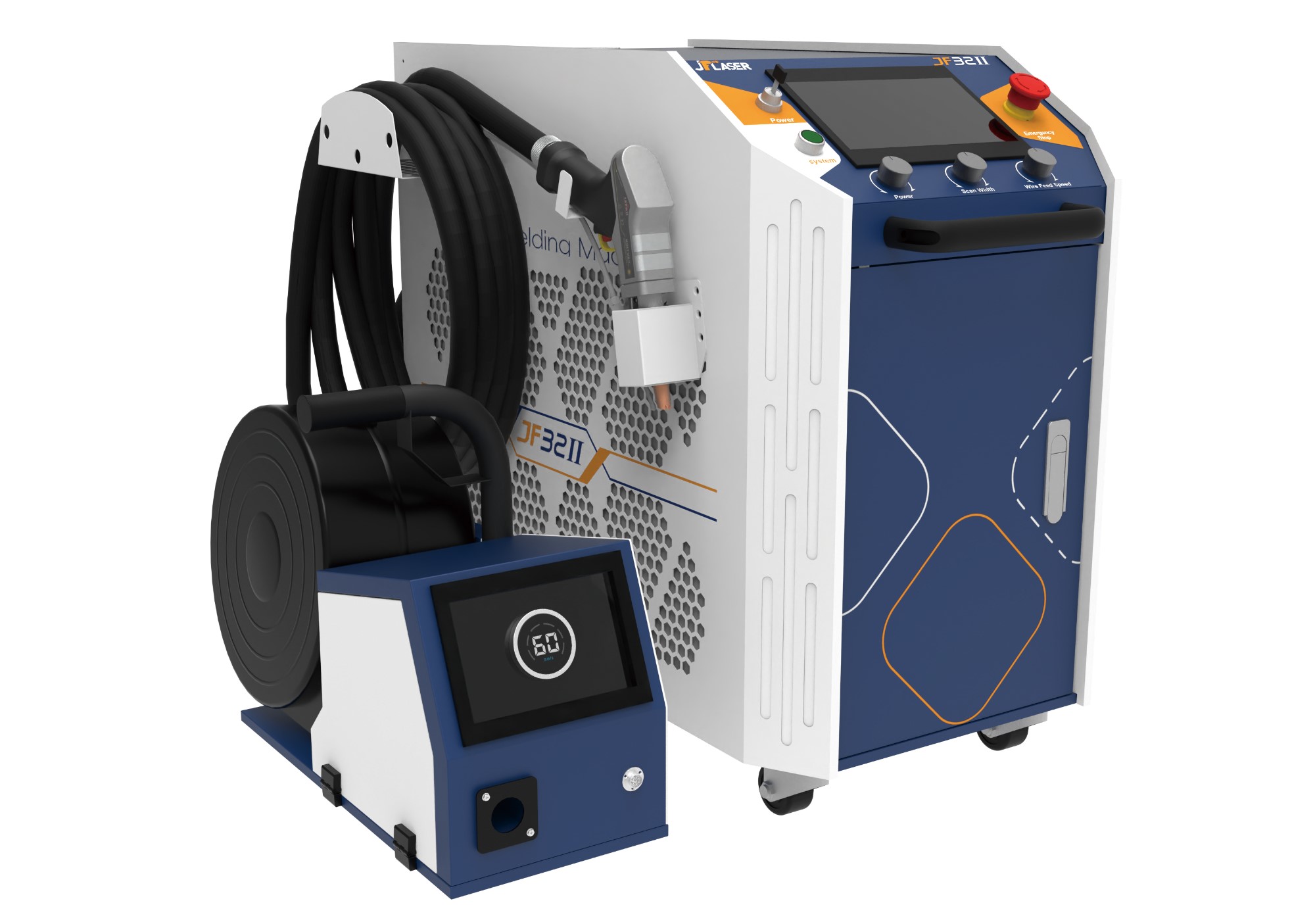 Water cooled Handheld Laser Welding Machine English OP